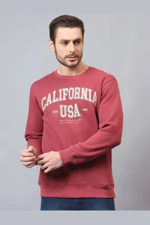 CANTABIL Men Typography Printed Pullover Sweatshirt