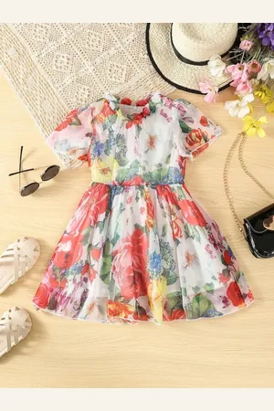 Miss & Chief Embellished Georgette A-Line Dress
