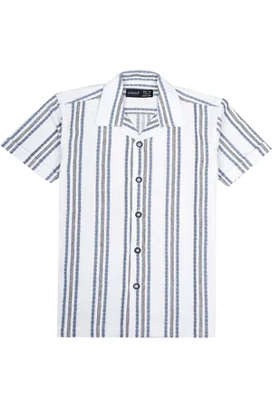 CAVIO Boys Comfort Horizontal Stripes Opaque Striped Casual Shirt