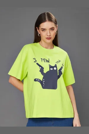 Miss Chase Women Printed Pockets T-shirt