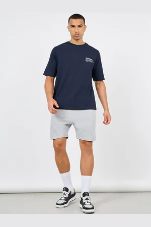 Styli Men Regular Fit Mid-Rise Knit Shorts