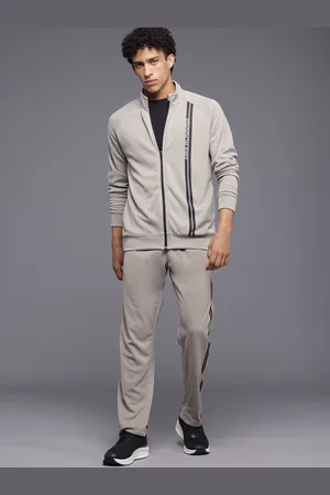 HRX Striped Detail Rapid-Dry Running Zip-Up Tracksuit