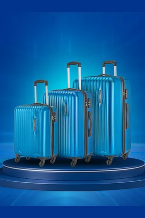 Safari Glimpse Set of 3 Poly Carbonate Hard Trolley Bag