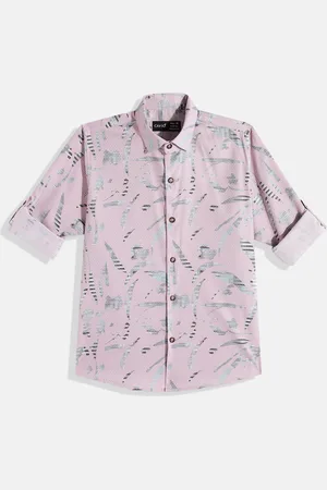 CAVIO Boys Comfort Abstract Printed Casual Shirt