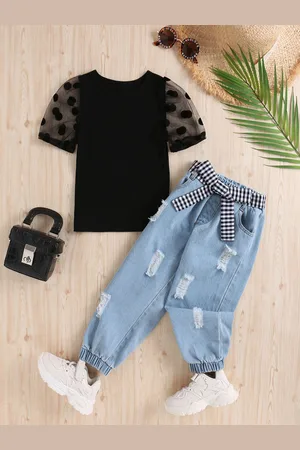 YK Girls Top With Joggers