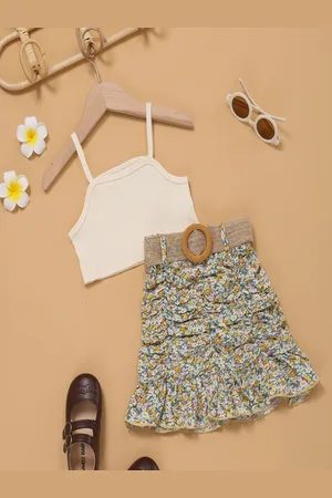 YK Girls Top With Skirt
