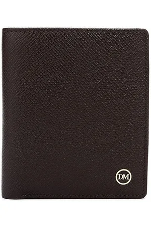 Da Milano Men Textured Leather RFID Two Fold Wallet
