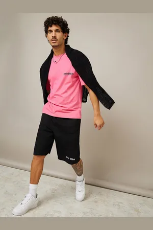 Styli Men City Vibes Print Oversized Shorts