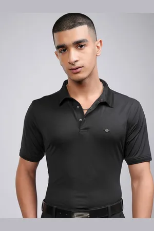 Highlander Men Knitted Textured Polo Tshirt