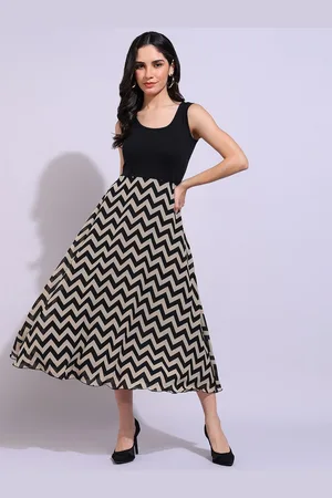 Mast & Harbour Women Printed Fit & Flare Midi Dress