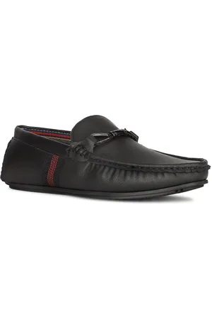 Bata Men PU Square Toe Loafers
