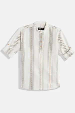 CAVIO Boys Comfort Striped Pure Cotton Casual Shirt