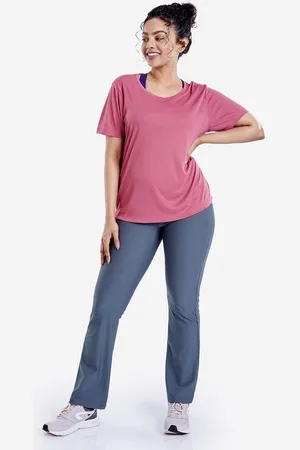 DECATHLON Women Solid Round Neck T-shirt