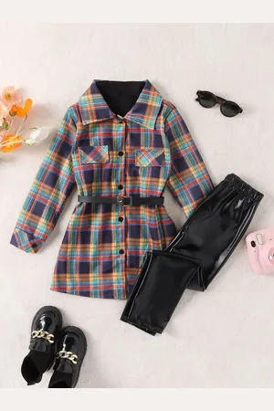 YK Girls Printed Top & Trousers Clothing Set