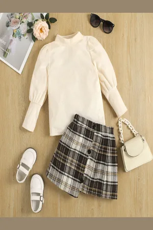 YK Girls Top With Skirt