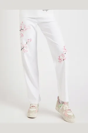 EDRIO Women Printed Cotton Track Pants