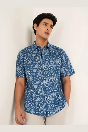 Pantaloons Men Spread Collar Floral Printed Cotton Casual Shirt
