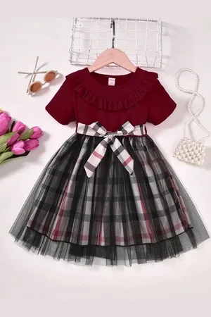 Miss & Chief Embellished A-Line Dress