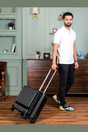 THE CLOWNFISH JetSetter Textured Hard-Sided Small Trolley Suitcase