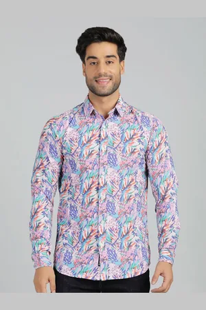 JADE BLUE Men Slim Fit Spread Collar Floral Printed Casual Shirt