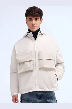 Flying Machine Men Hooded Solid Casual Tailored Jacket