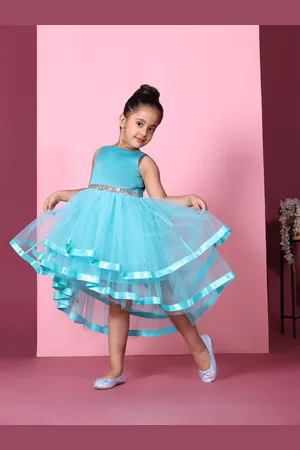 Toy Balloon Kids Girls Round Neck Fit & Flare Dress