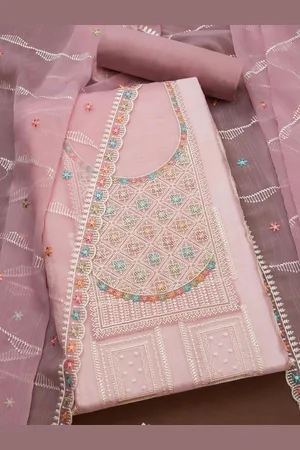 Soch Floral Embroidered Sequinned Unstitched Dress Material