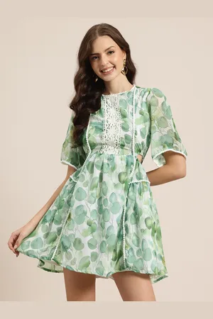 HERE&NOW Floral Print Fit & Flare Mini Dress
