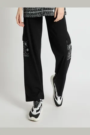 EDRIO Women Printed Cotton Track Pants
