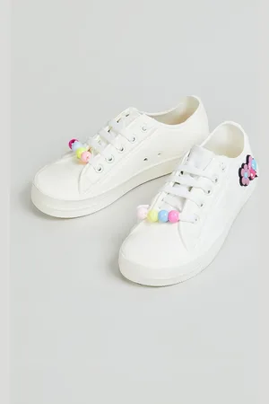 Max Collection Girls Lace-Ups Round Toe PU Sneakers