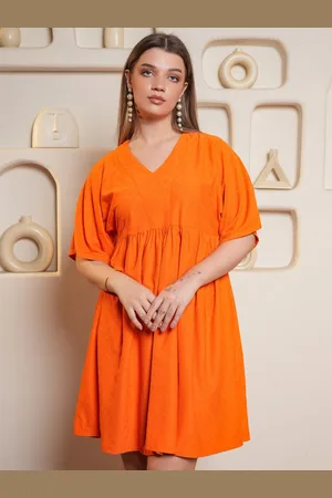 PURVAJA Women Flared Sleeves A-Line Dress
