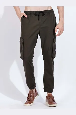 HERE&NOW Men Slim Fit Mid - Rise Cargo Joggers