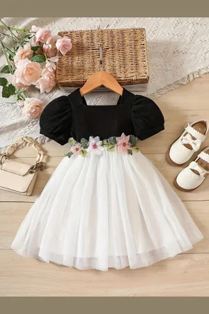 Miss & Chief Embellished A-Line Dress