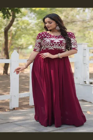 Kalini Women Embroidered Maxi Dress