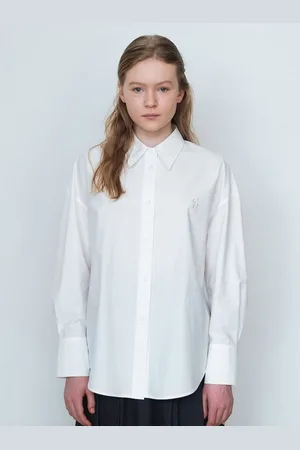 BAESD Women Relaxed Fit Spread Collar Solid Cotton Casual Shirt