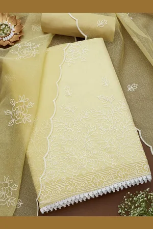 Soch Floral Embroidered Unstitched Dress Material