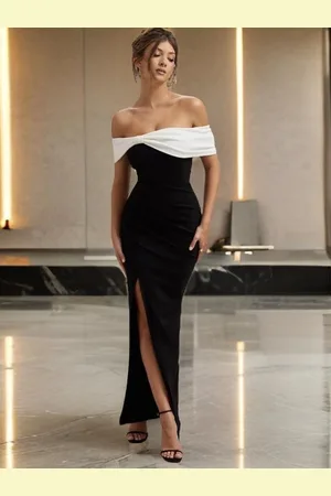 clafoutis Women Off-Shoulder Bodycon Dress