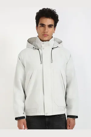 Calvin Klein Men Hooded Solid Casual Tailored Jacket