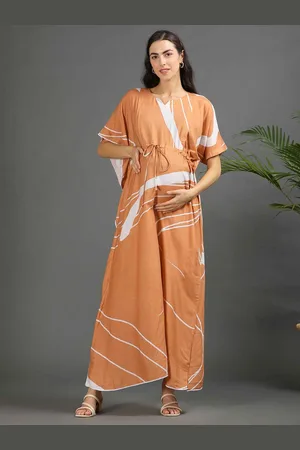 Goldstroms Women Printed Maternity Kaftan Maxi Ethnic Dress