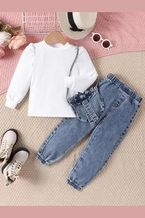 YK Girls Top & Joggers Clothing Set