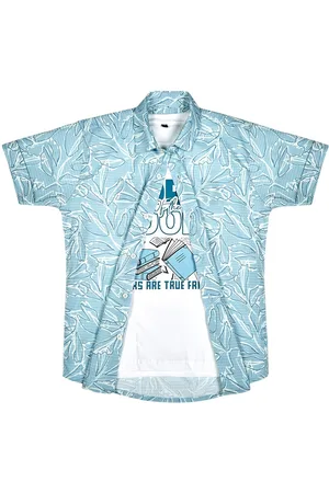 CAVIO Boys Comfort Fit Floral Printed Cotton Casual Shirt