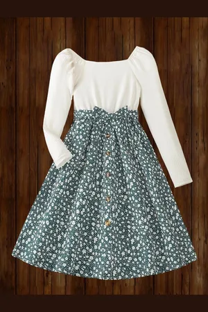 Miss & Chief Embellished A-Line Dress