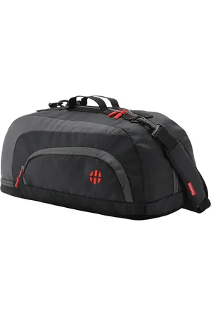 Harissons Jake Unisex 31L Black & Grey Water Resistant Sports & Gym Duffel Bag