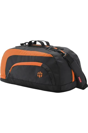 Harissons Jake Unisex 31L Black & Orange Water Resistant Sports & Gym Duffel Bag