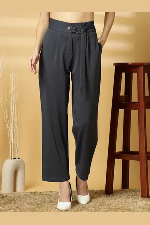 OOMPH Women Relaxed Pleated Trousers