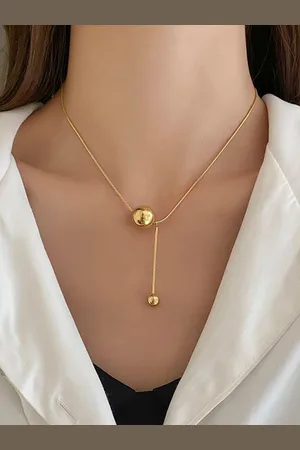 Jewels Galaxy Gold-Plated Contemporary Pendants with Chains