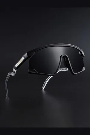 VOYAGE Unisex Wrap Around Sunglasses for Men & Women 9280PMG6265-Black
