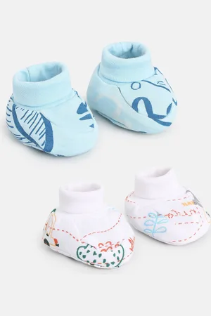 MINI KLUB Boys Pack of 2 Cotton Booties
