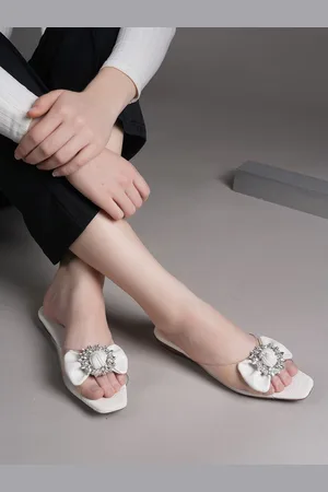 LAVIE Women Embellished Open Toe Flats with Buckles