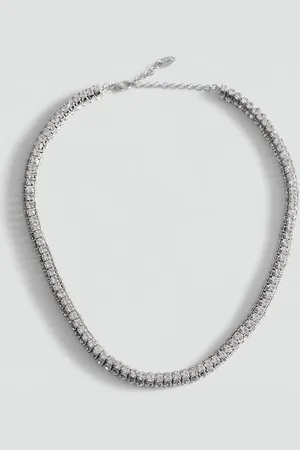 MANGO Faceted Crystal Necklace